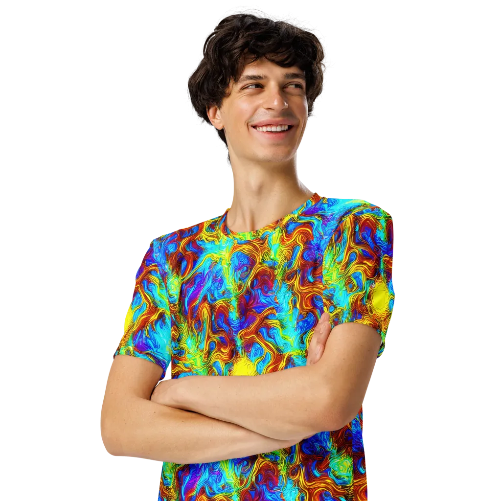 Psychic Rapids on Men's Crew Neck T-Shirt — Left Front