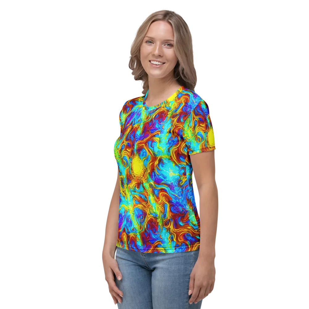 Psychic Rapids on Women's Crew Neck T-Shirt — Left