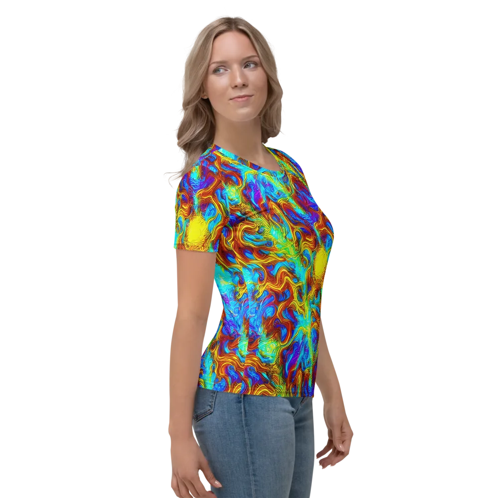 Psychic Rapids on Women's Crew Neck T-Shirt — Right