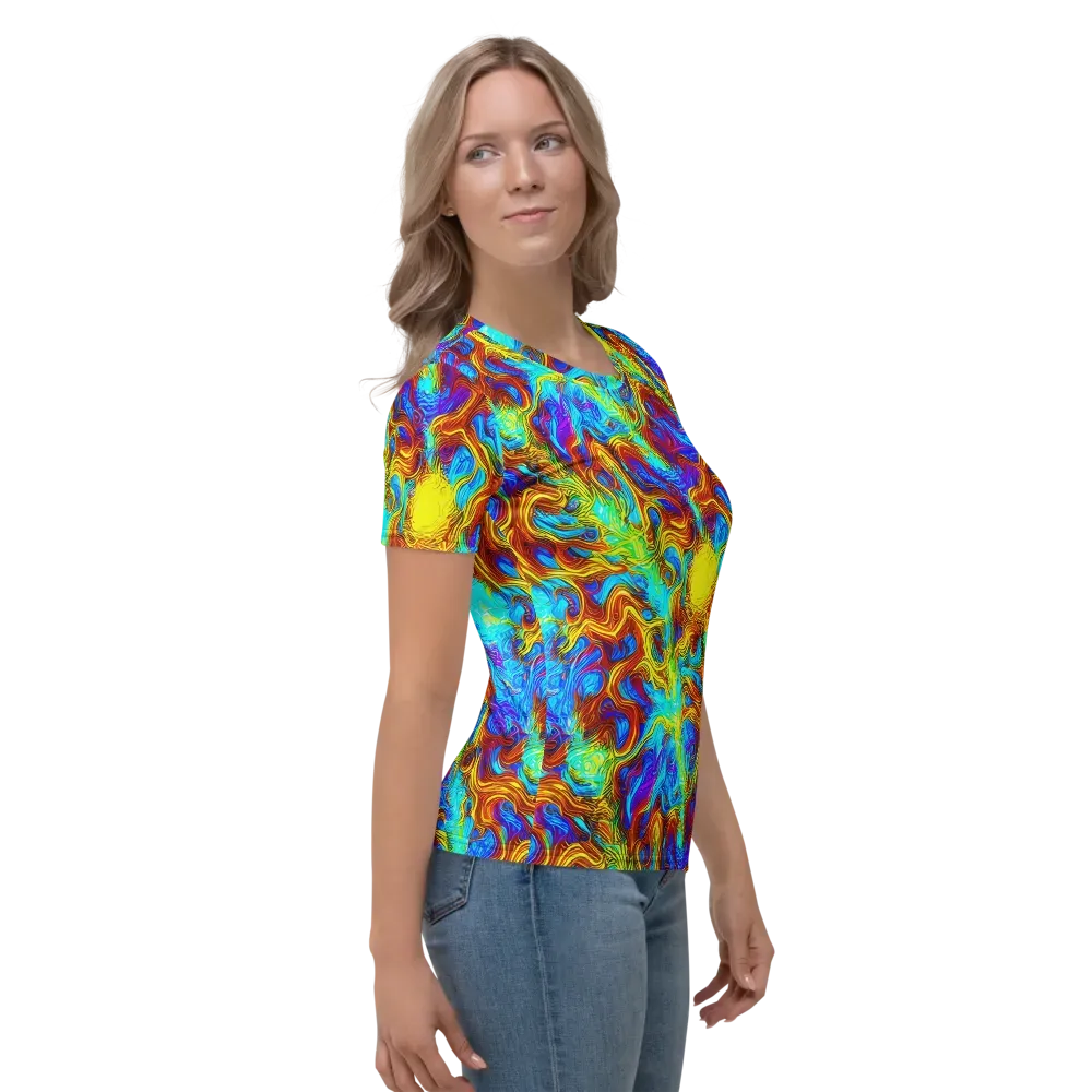 Psychic Rapids on Women's Crew Neck T-Shirt — Right
