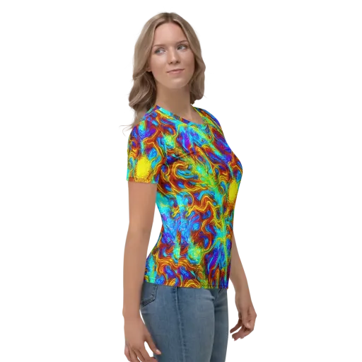 Psychic Rapids on a Women's Crew Neck T-Shirt