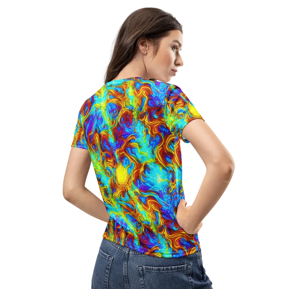 Psychic Rapids on Women's Crew Neck T-Shirt — Back