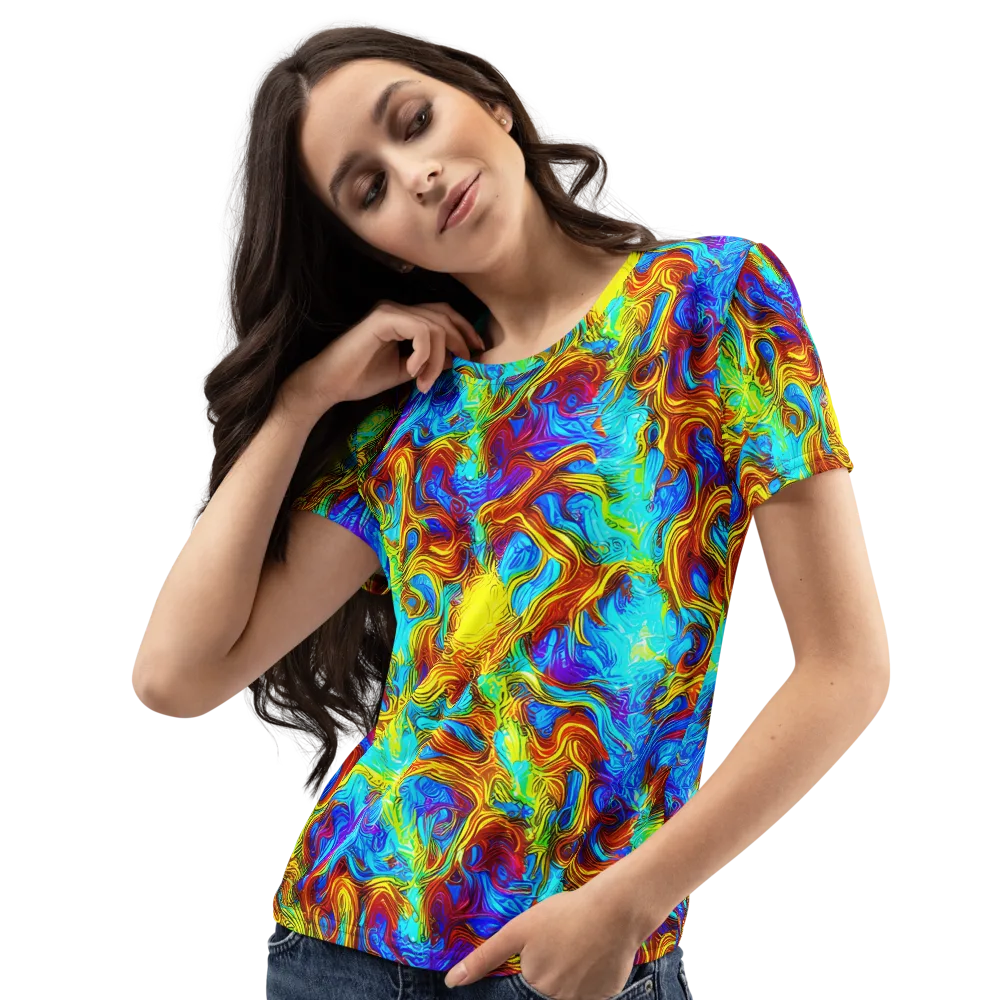 Psychic Rapids on Women's Crew Neck T-Shirt — Left Front