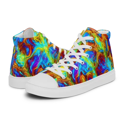 Psychic Rapids on a Women's High Top Canvas Shoes