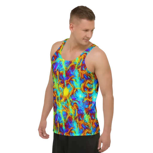 Psychic Rapids on a Men's Tank Top