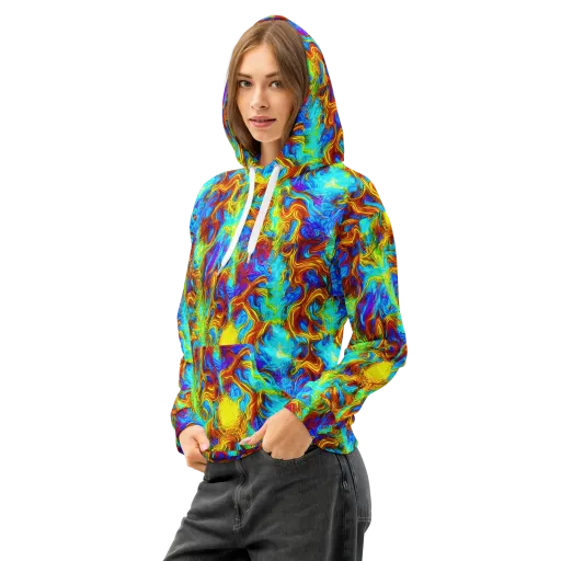 Psychic Rapids on a Cotton Hoodie