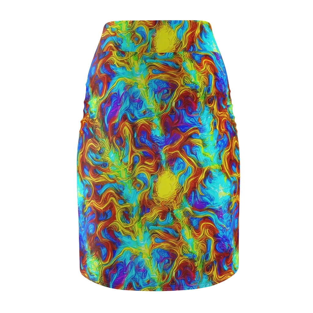 Psychic Rapids on Pencil Skirt — Back