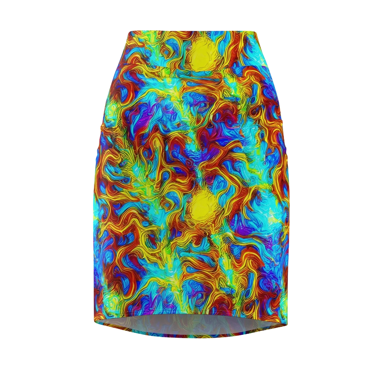 Psychic Rapids on Pencil Skirt — Front