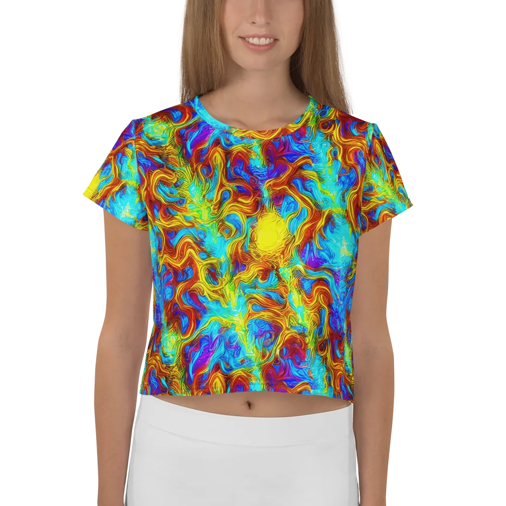 Psychic Rapids on Crop Tee — Front