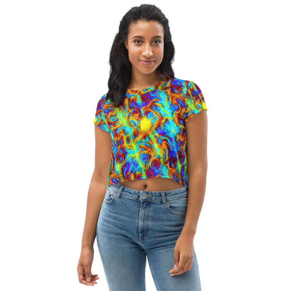 Psychic Rapids on Crop Tee — Front