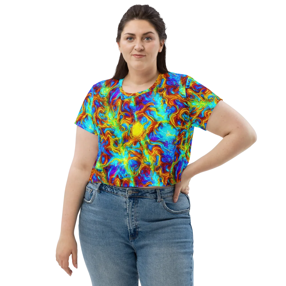 Psychic Rapids on Crop Tee — Front