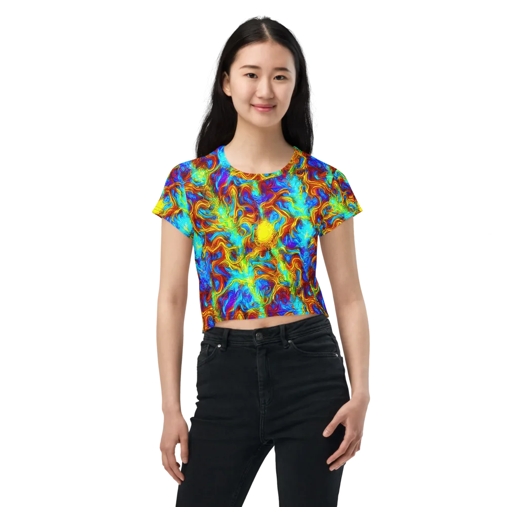 Psychic Rapids on Crop Tee — Front