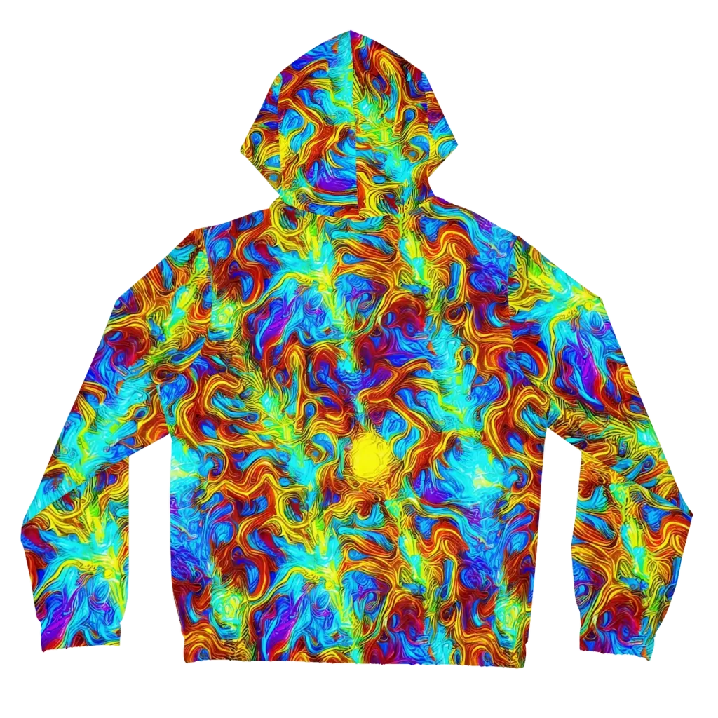 Psychic Rapids on Women's Full-Zip Hoodie — Back