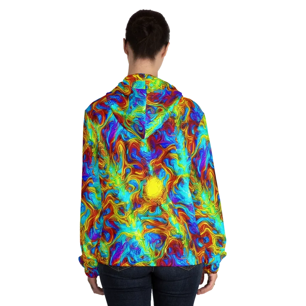 Psychic Rapids on Women's Full-Zip Hoodie — Back On Person