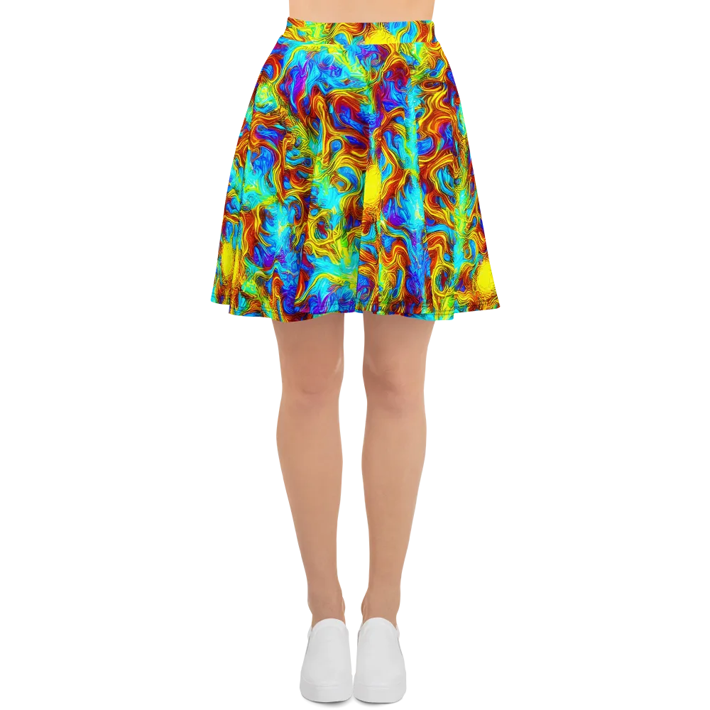 Psychic Rapids on Skater Skirt — Front