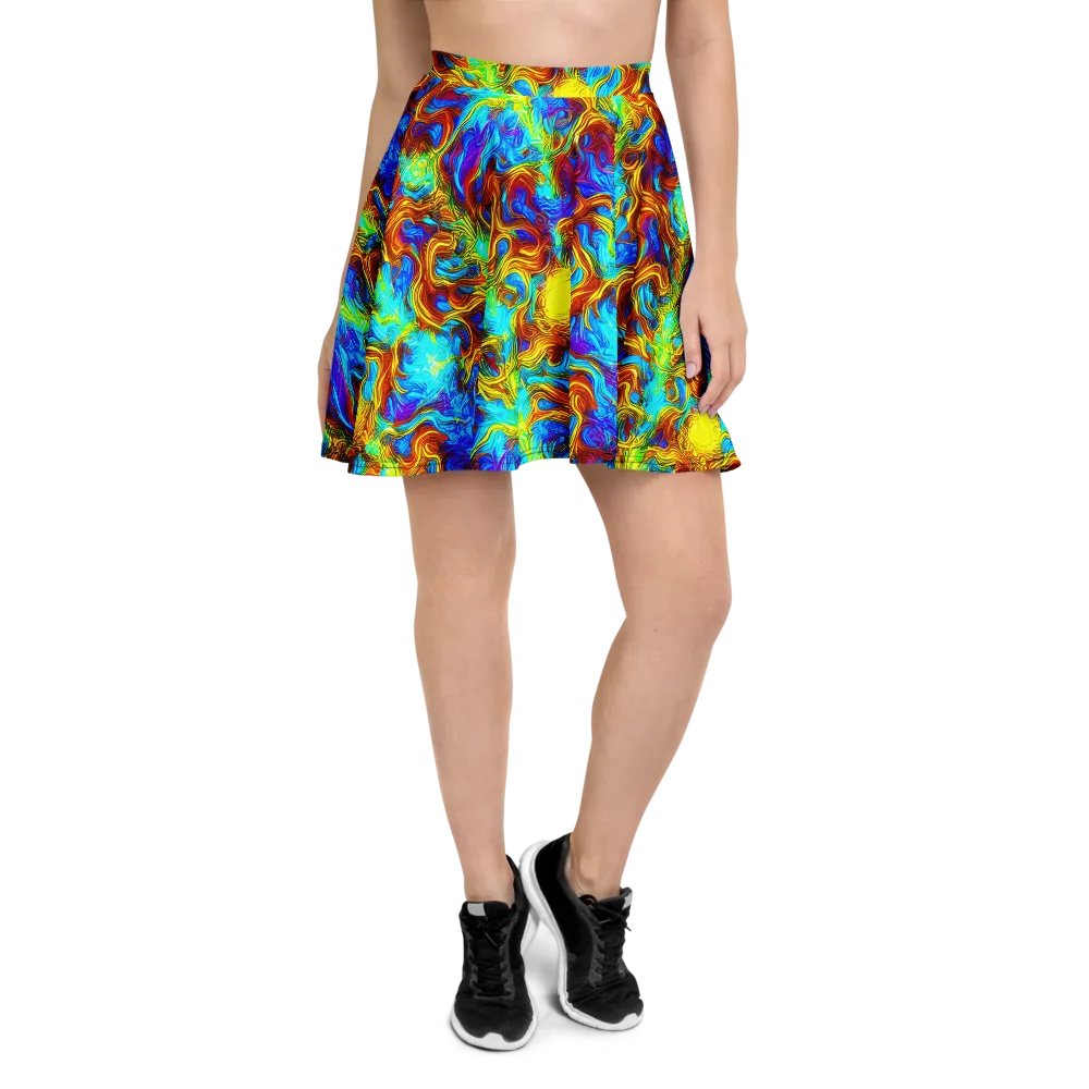 Psychic Rapids on Skater Skirt — Front