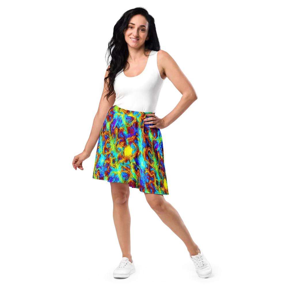 Psychic Rapids on Skater Skirt — Front