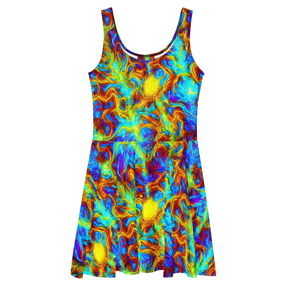 Psychic Rapids on Skater Dress — Front