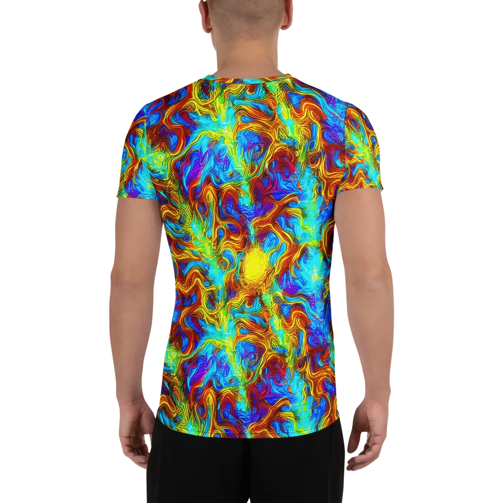 Psychic Rapids on Men's Athletic T-Shirt — Back