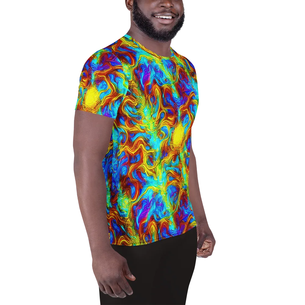 Psychic Rapids on Men's Athletic T-Shirt — Right