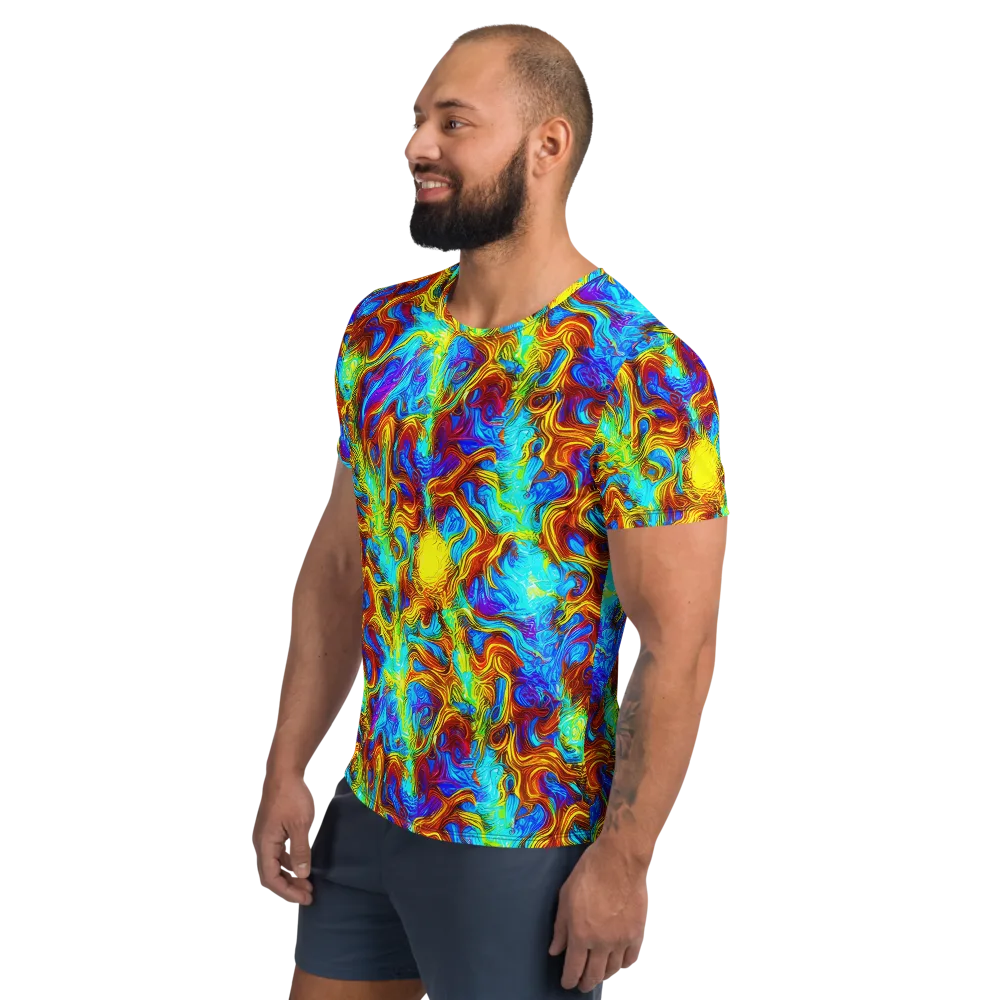 Psychic Rapids on Men's Athletic T-Shirt — Left