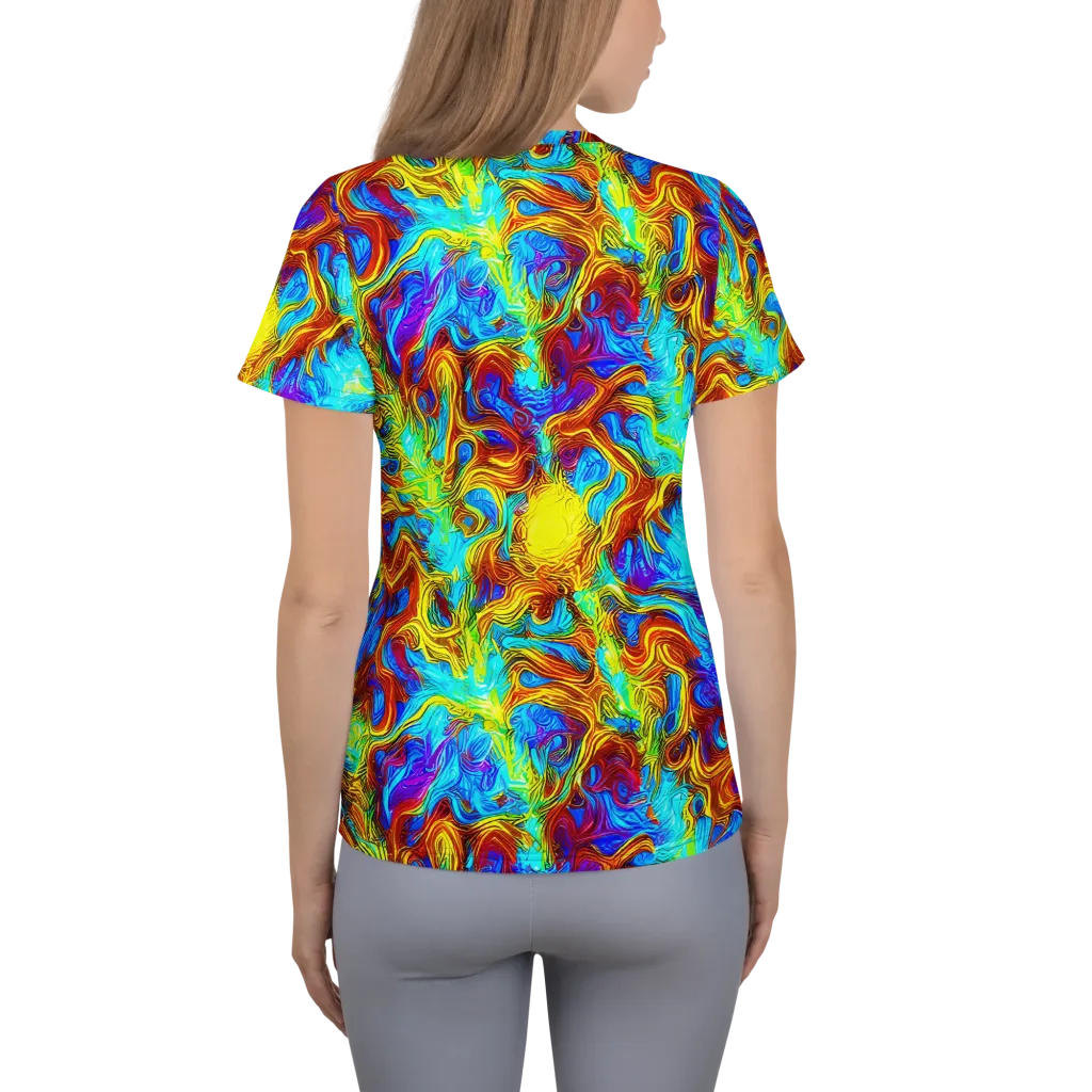 Psychic Rapids on Women's Athletic T-Shirt — Back