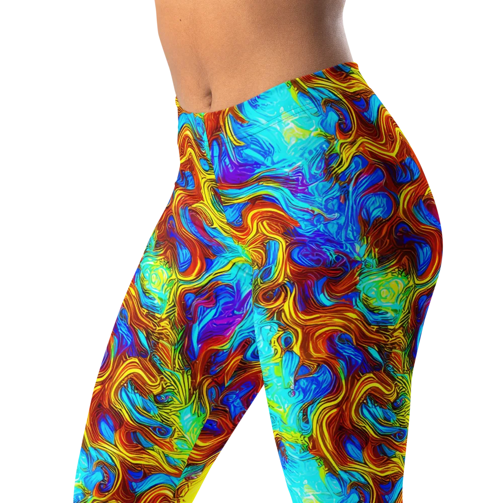 Psychic Rapids on Leggings — Left Front