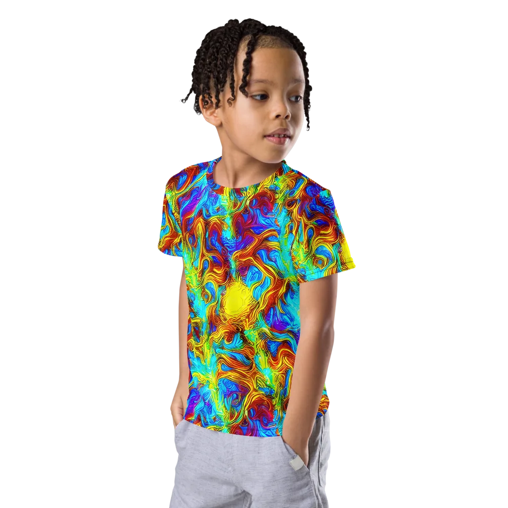 Psychic Rapids on Kids Crew Neck T-Shirt — Left Front