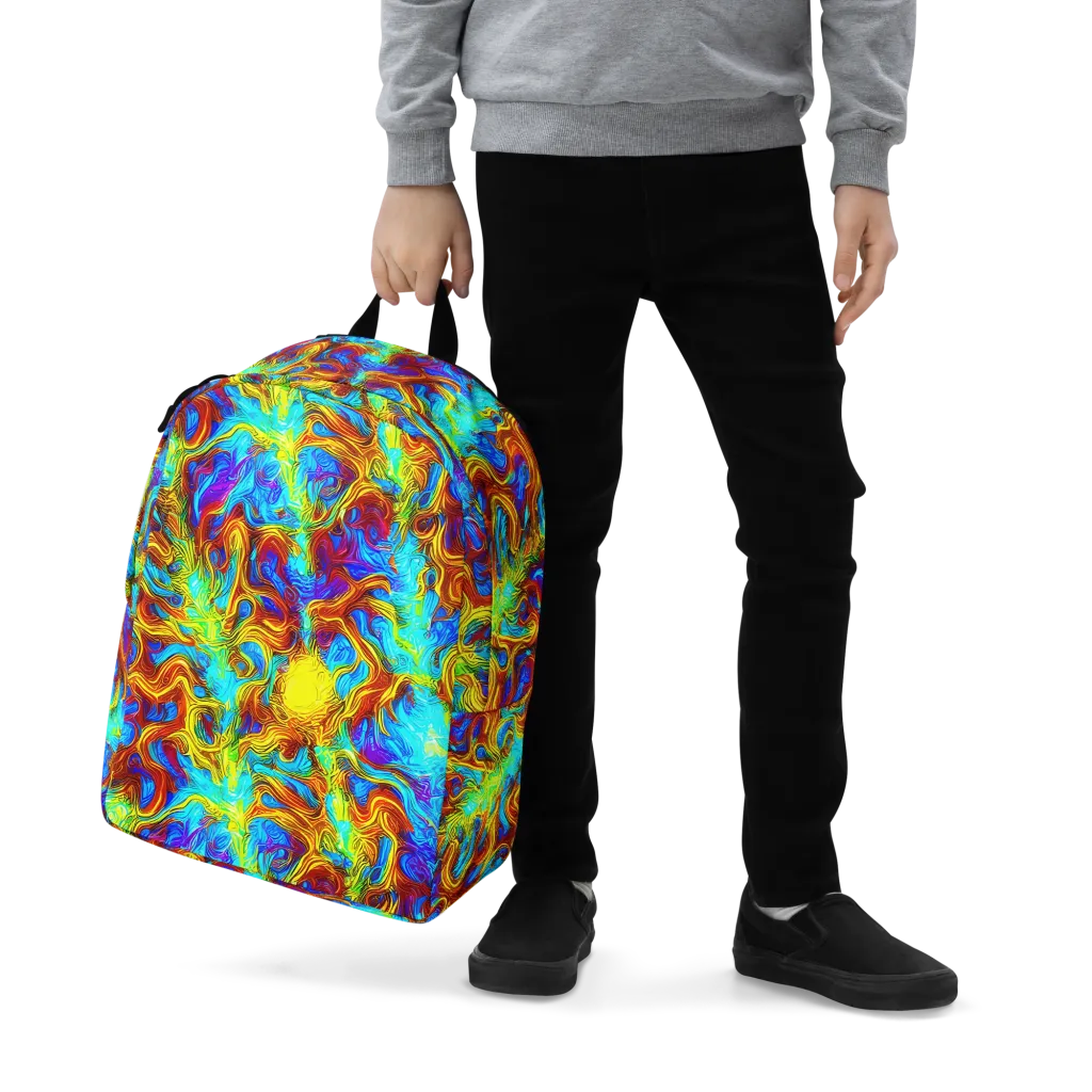 Psychic Rapids on Minimalist Backpack — Zoomed-in