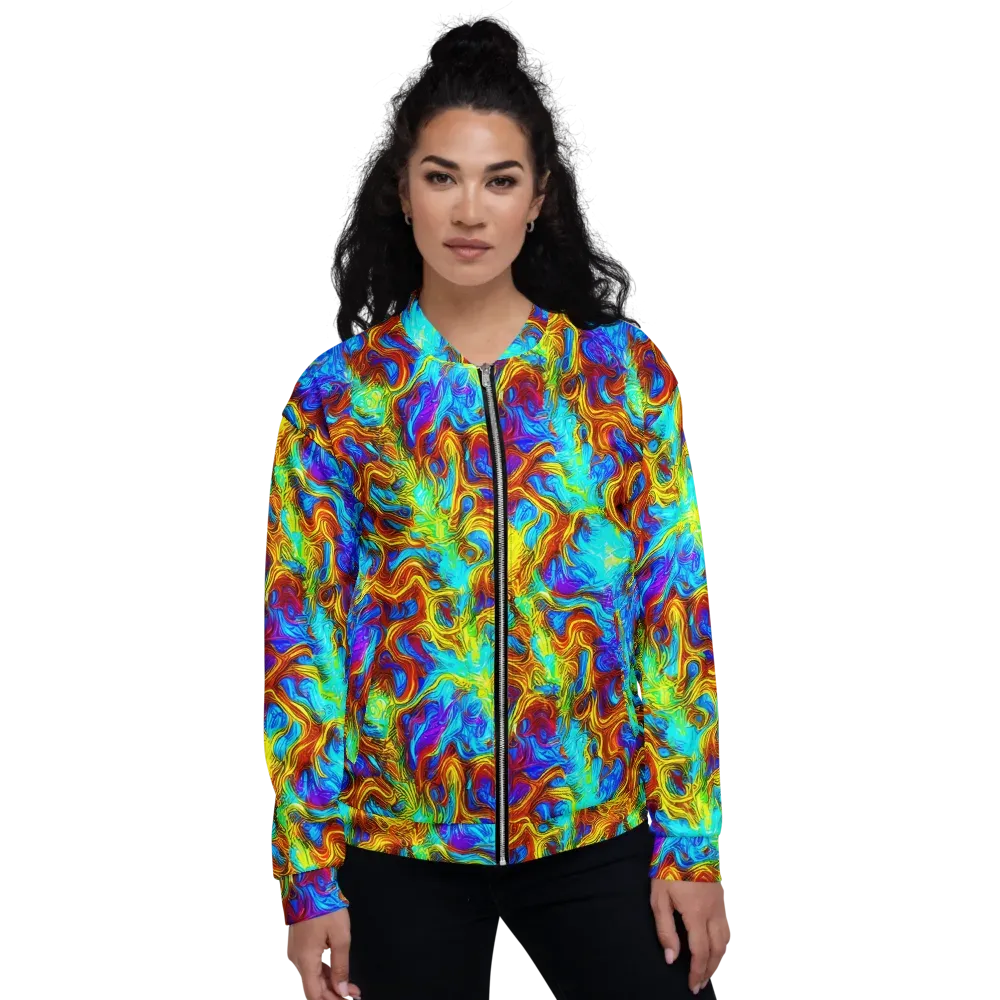 Psychic Rapids on Bomber Jacket — Front