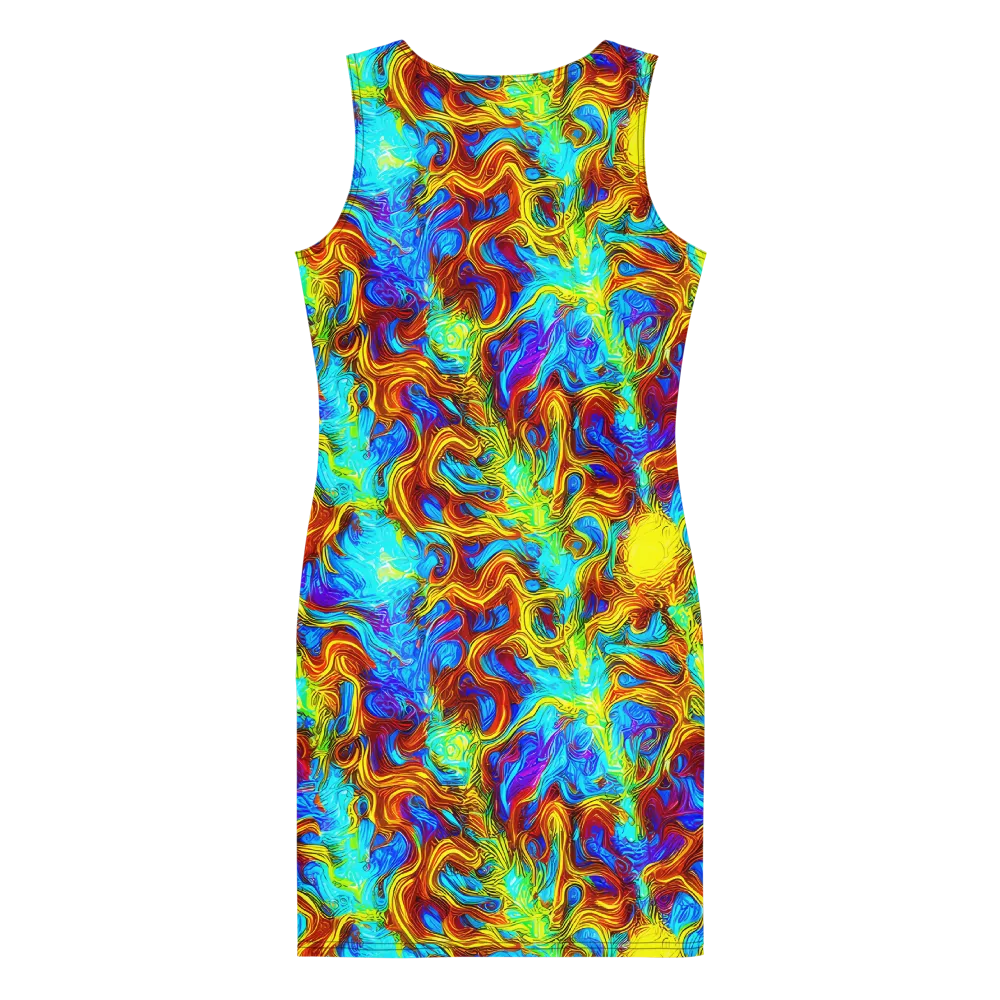 Psychic Rapids on Bodycon Dress — Back