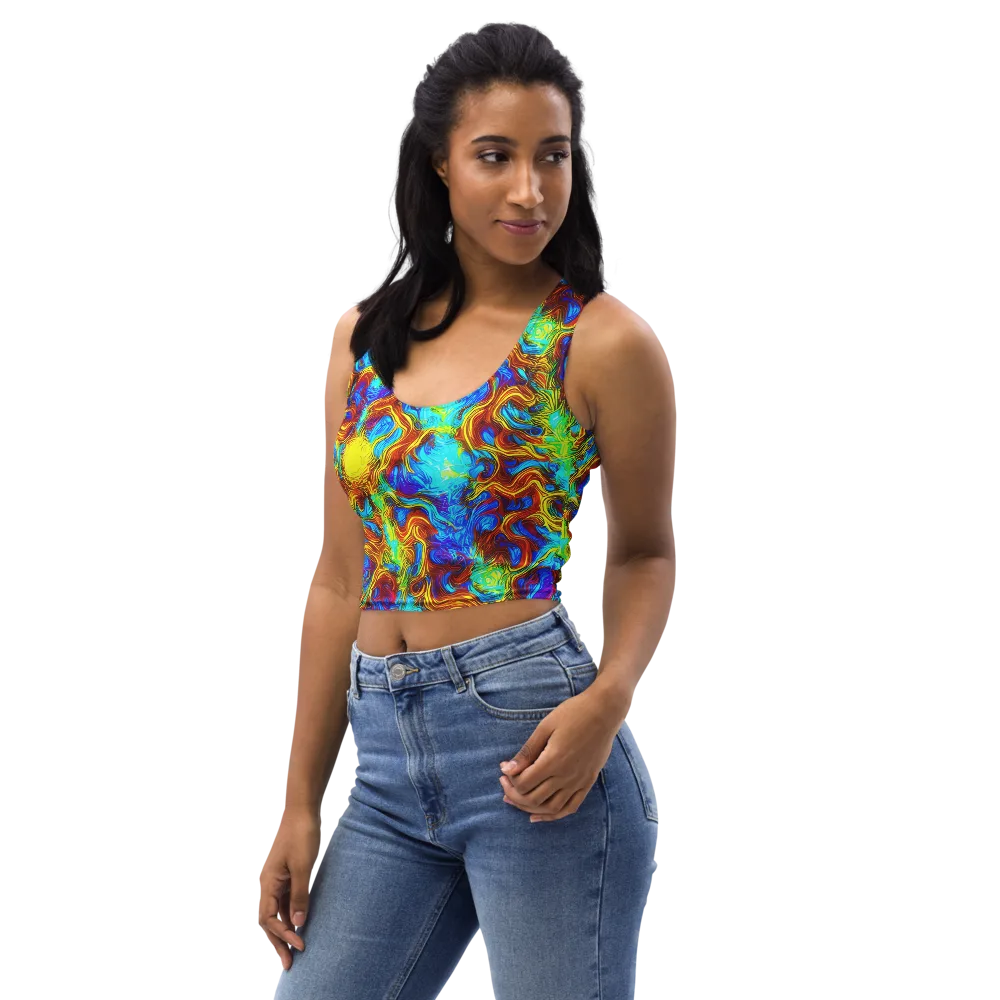Psychic Rapids on Crop Top — Left Front