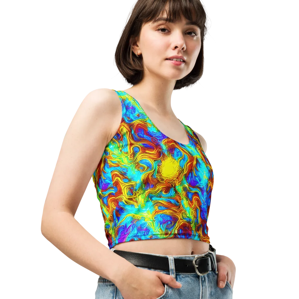 Psychic Rapids on Crop Top — Right Front