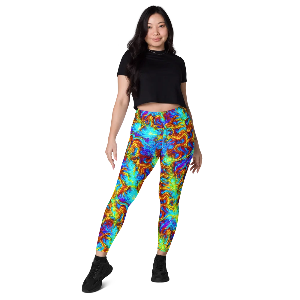 Psychic Rapids on Leggings with Pockets — Front