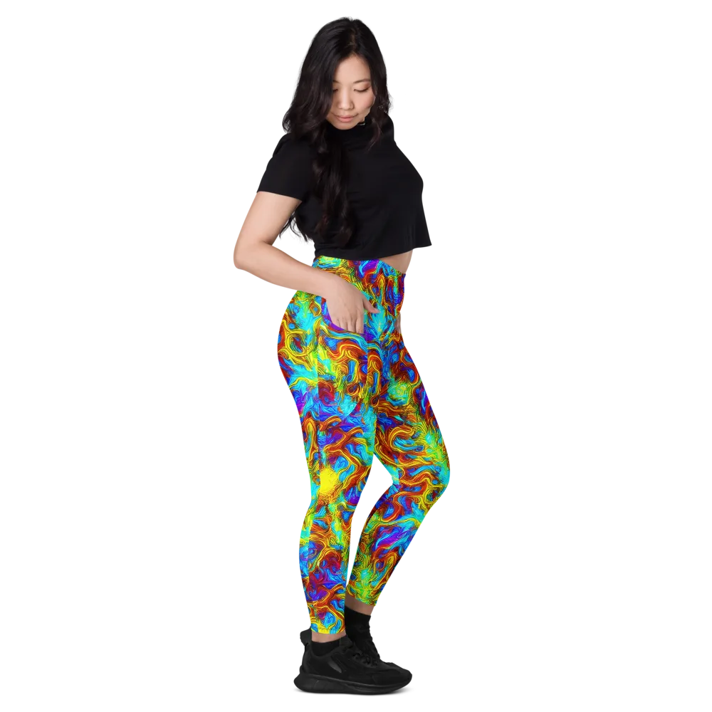Psychic Rapids on Leggings with Pockets — Right
