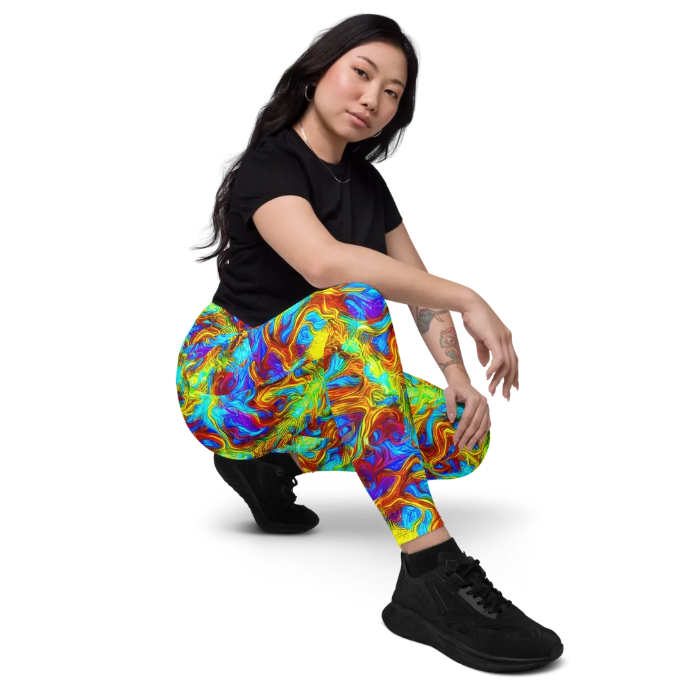 Psychic Rapids on Leggings with Pockets — Right Front