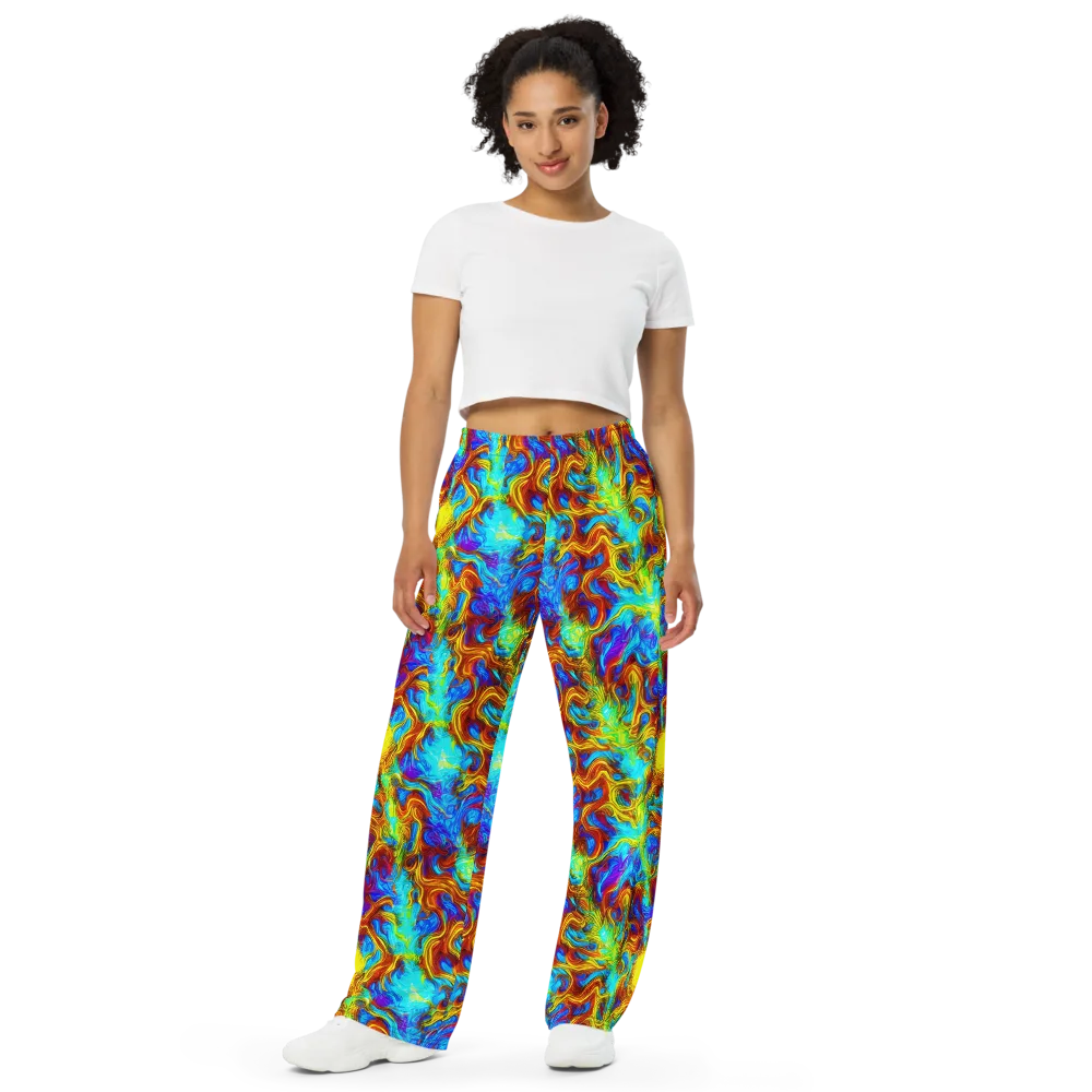 Psychic Rapids on Wide-Leg Pants — Front
