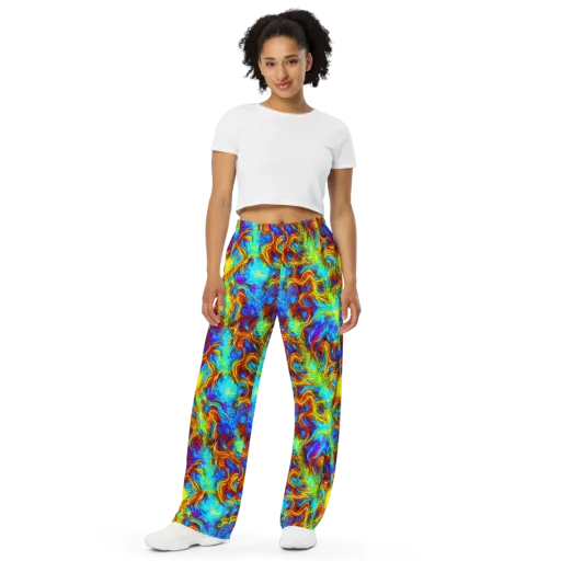 Psychic Rapids on a Wide-Leg Pants