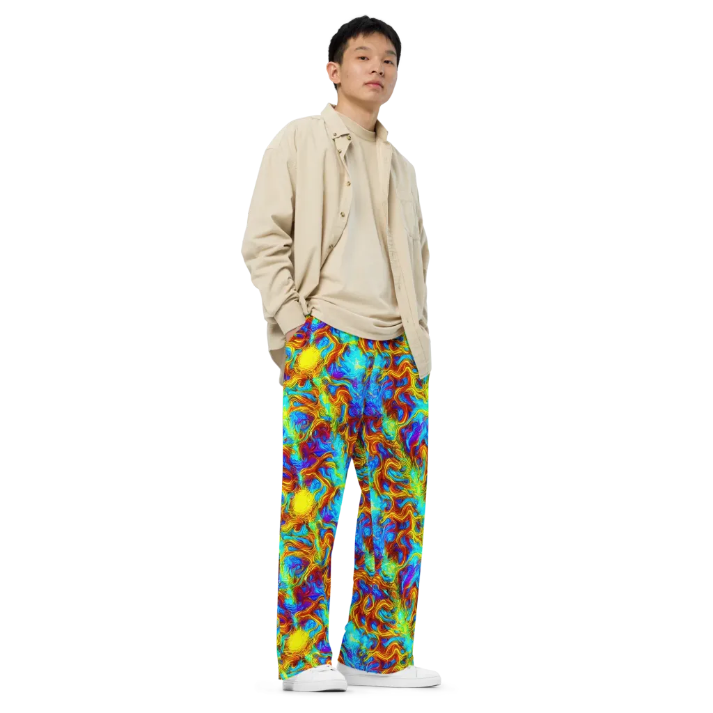 Psychic Rapids on Wide-Leg Pants — Right Front