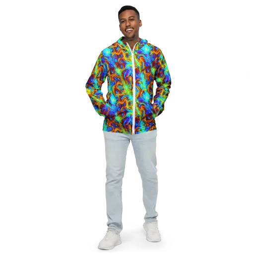 Psychic Rapids on a Men's Windbreaker