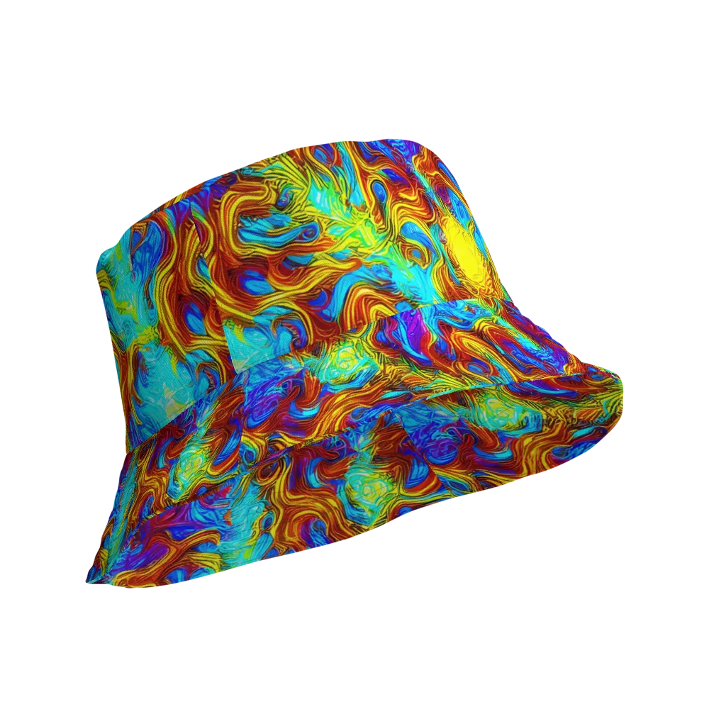 Psychic Rapids on Reversible Bucket Hat — Product details Outside