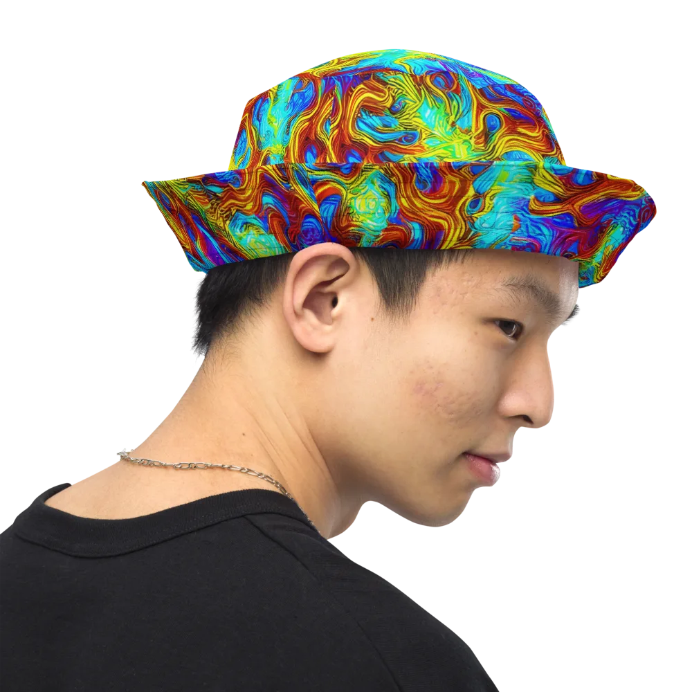 Psychic Rapids on Reversible Bucket Hat — Right Outside