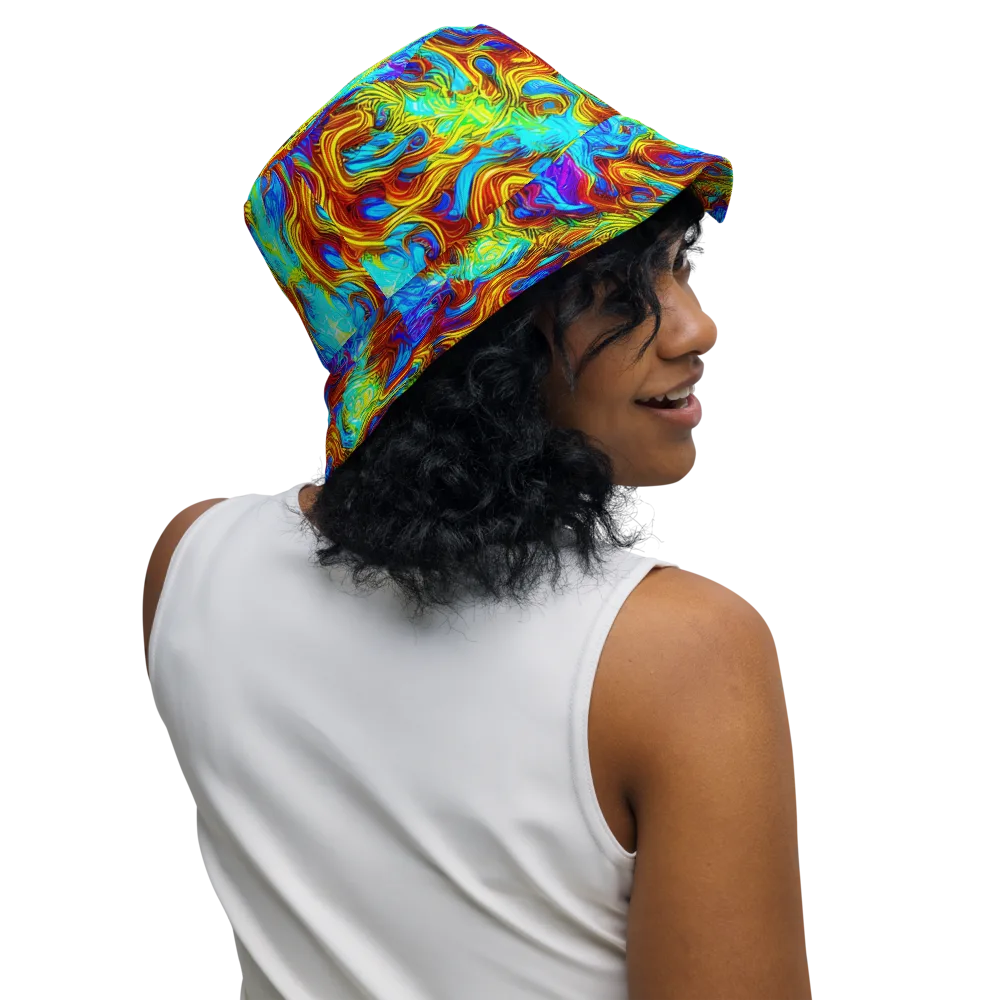 Psychic Rapids on Reversible Bucket Hat — Right Outside