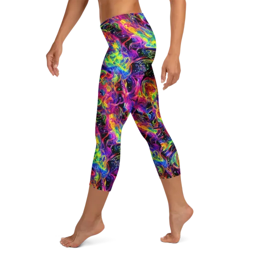 Hypercolor Dreamscape on a Capri Leggings