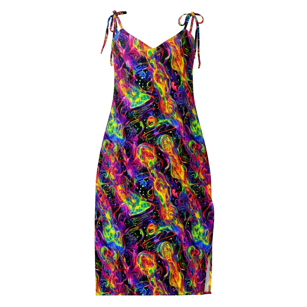 Hypercolor Dreamscape on Slip Dress — Front
