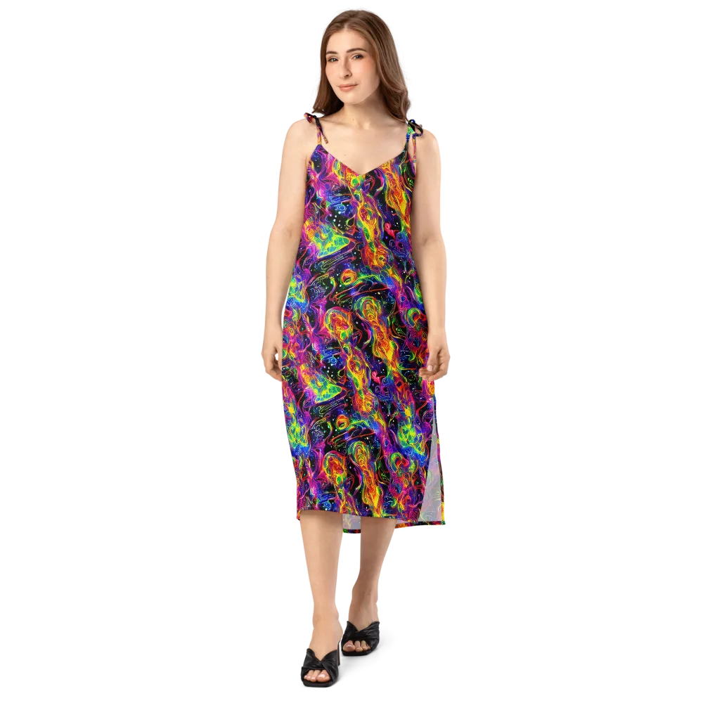 Hypercolor Dreamscape on Slip Dress — Front