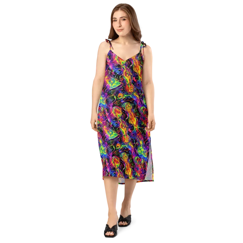 Hypercolor Dreamscape on Slip Dress — Front