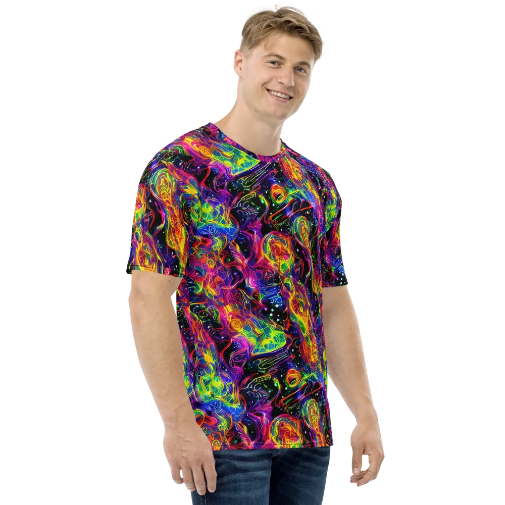 Hypercolor Dreamscape on Men's Crew Neck T-Shirt — Right