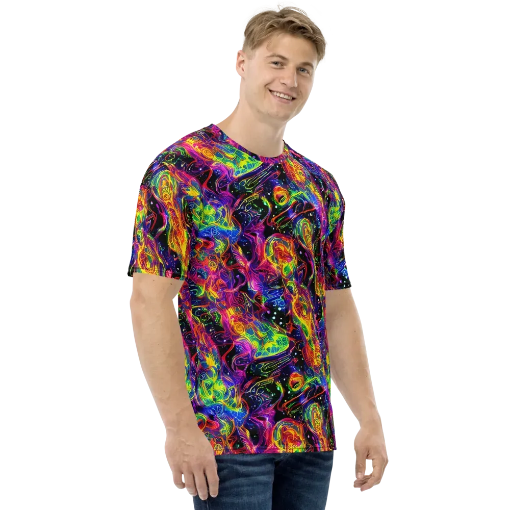 Hypercolor Dreamscape on Men's Crew Neck T-Shirt — Right
