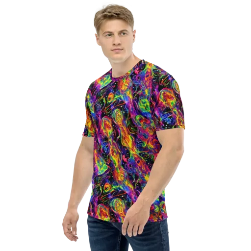 Hypercolor Dreamscape on a Men's Crew Neck T-Shirt